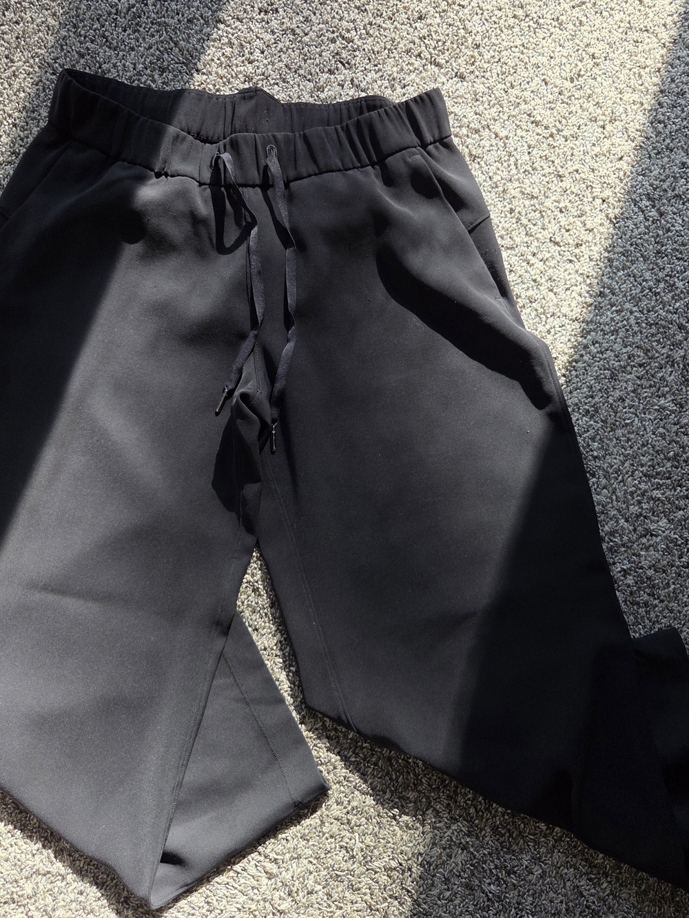 lululemon athletica Black Wide-Leg Drawstring Pants